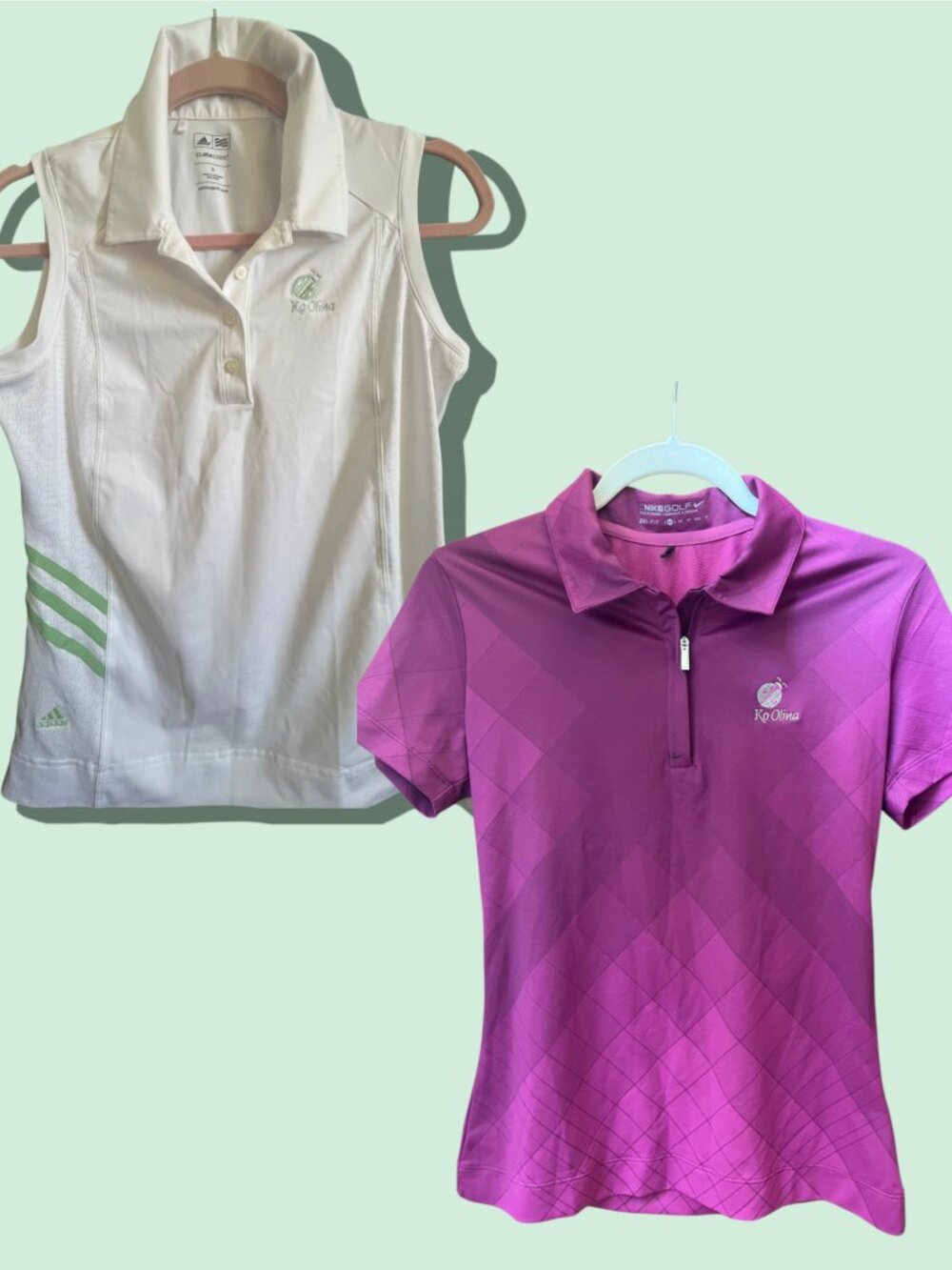 Lot of 2 Ko Olina Golf Tops – Nike Dri-FIT & Adidas Climacool